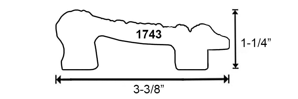 WHOLESALE ARTS AND FRAMES WHOLESALE ARTS AND FRAMES 3-3/8\" Polystyrene Classic 27x39 Picture Frame Grey Chocolate Gold 1743,Made In USA Poster Frame, Ornate Frame for Oil Painting, Canvas Frame, Hand Crafted Quality Frame