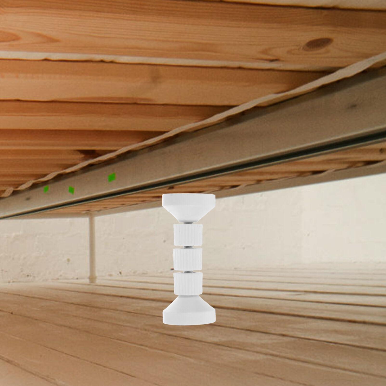 Homoyoyo Homoyoyo 2pcs Bed Frame Headboard Stoppers for Wall Headboard Stoppers for Bed Headboard Fixers Bed Anti Shake Tool Bed Stabilizer Bed Stoppers Bed Holder Cabinet Power Supply Abs White