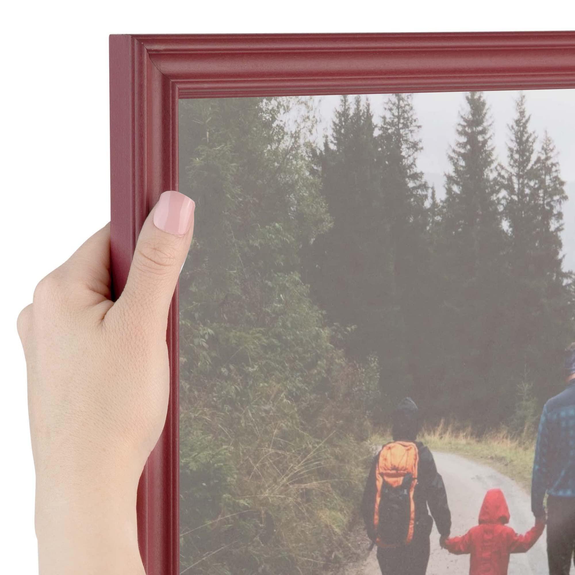ArtToFrames ArtToFrames 16x20 Inch Red Picture Frame, 5 - Pack, This 1.00 inch Custom Wood Poster Frame is Red, Comes with Economy Acrylic (Frame_Pack_5_0066-60823-YRED-16x20)