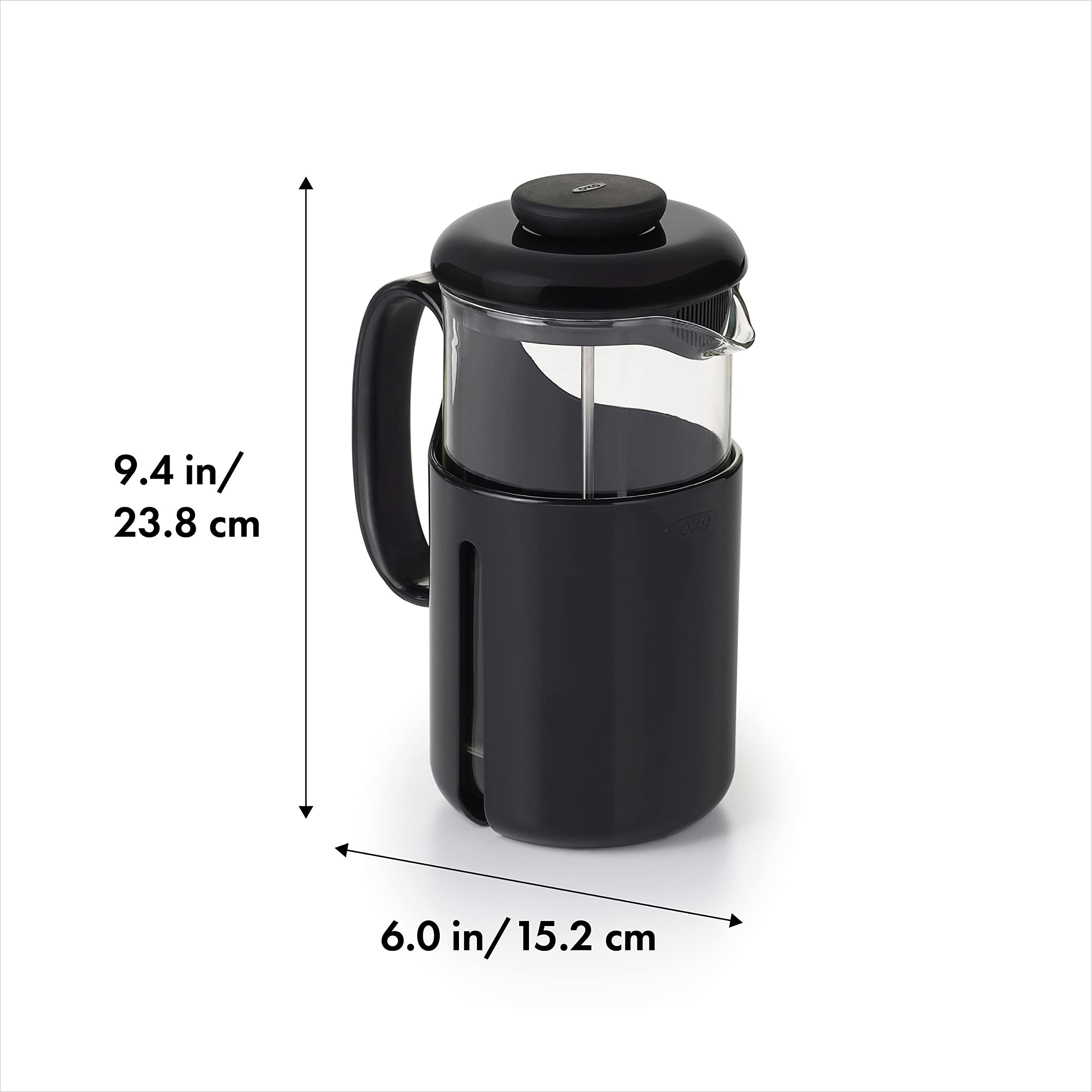 OXO OXO BREW Venture Shatter-Resistant-Travel French Press 8 Cup, Black