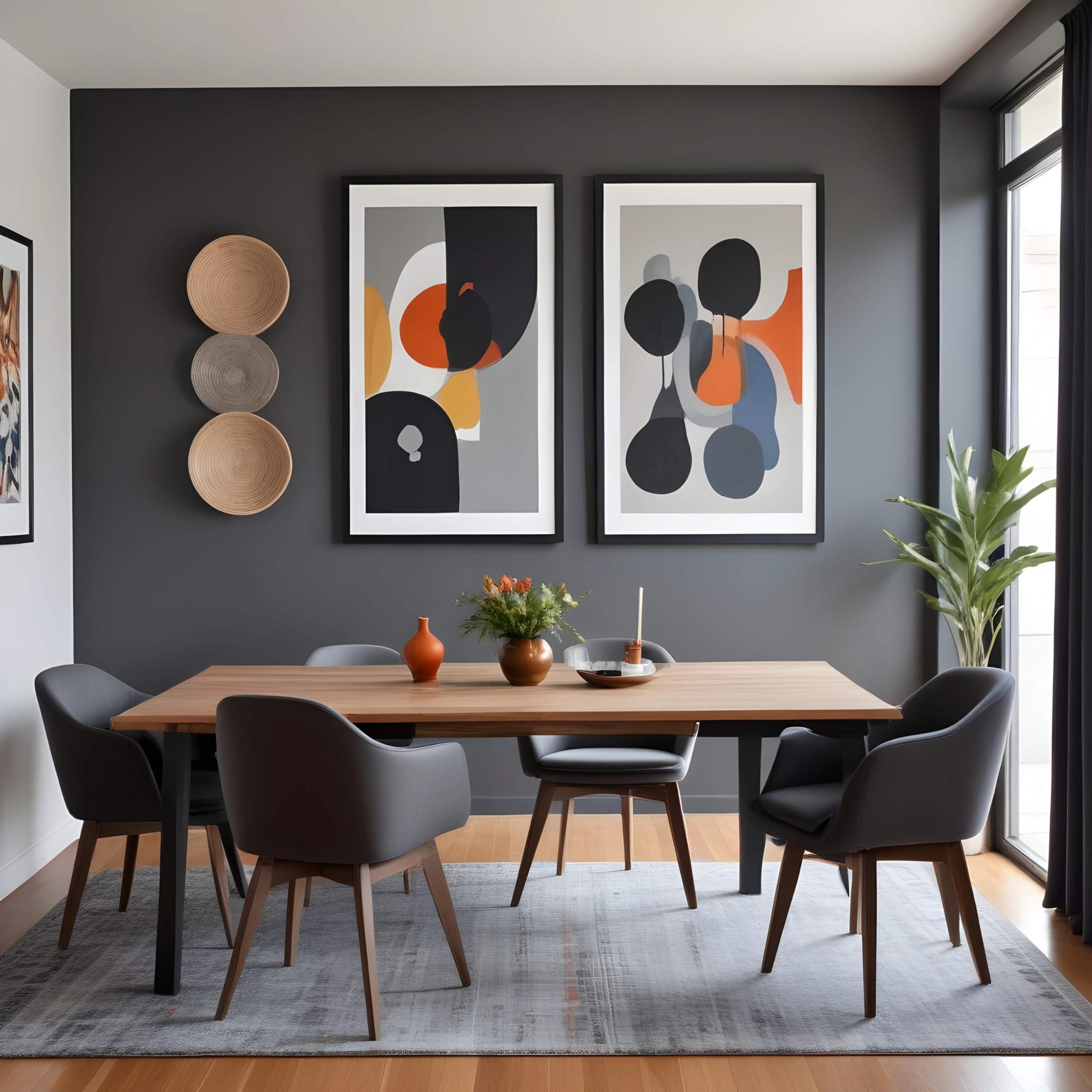 CustomPictureFrames.com 52x17 Frame Black Real Wood Picture Frame Width 0.75 Inches | Interior Frame Depth 0.5 Inches | Noir Classique Mid Century Photo Frame Complete with UV Acrylic, Foam Board Backing & Hanging Hardware