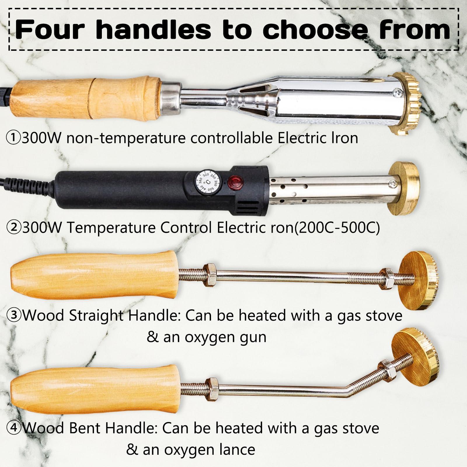 Bliver Custom Branding Iron for Wood Personalized Electric Logo Metal Branding Iron Durable Leather Iron Stamp Wedding Gift Handcrafted by Design for Meat Wood Paper Plastic-2"