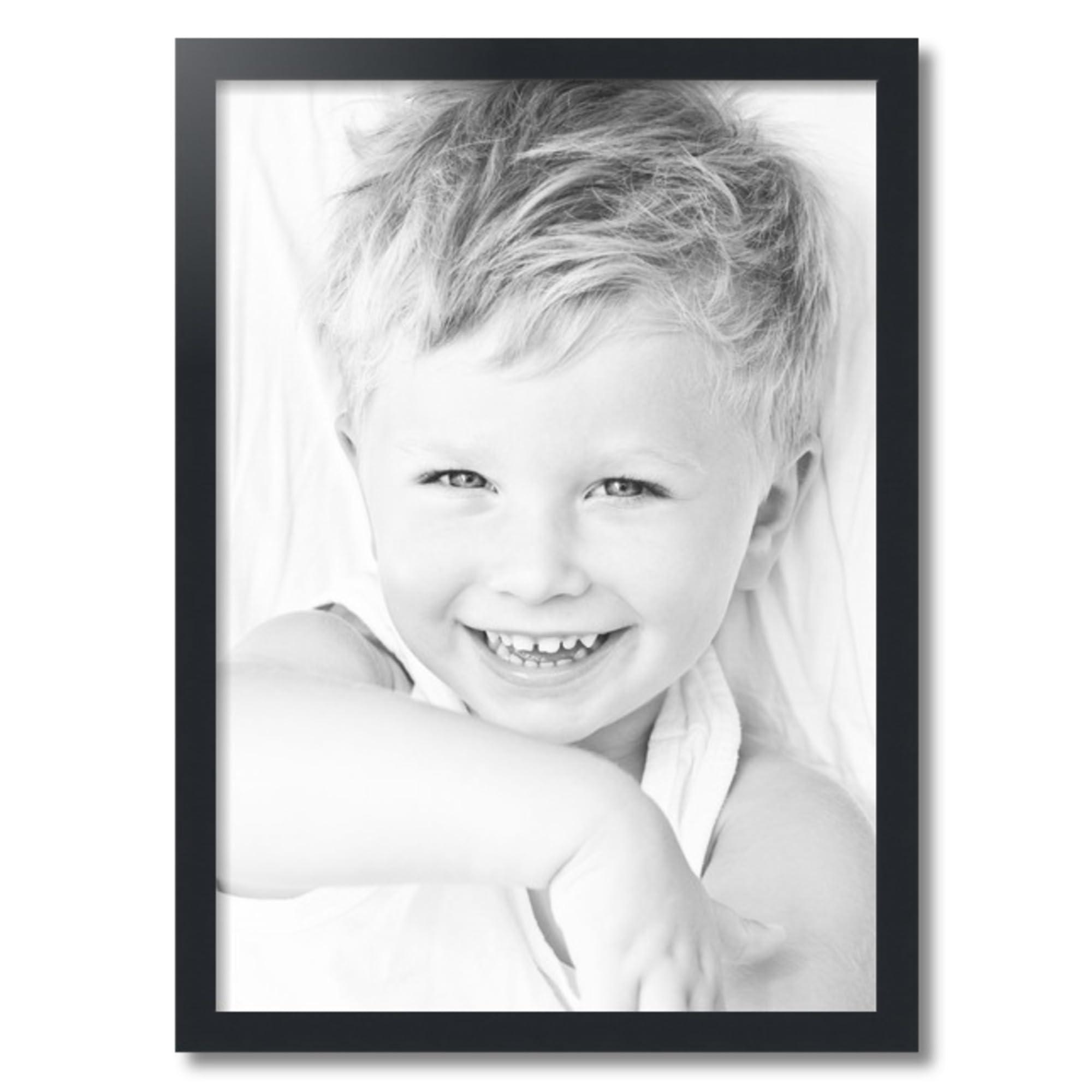 ArtToFrames ArtToFrames 20x28 Inch Black Picture Frame, 4 - Pack, This 1.25 inch Custom MDF Poster Frame is Black, Comes with Economy Acrylic (Frame_Pack_4_5180-20x28)