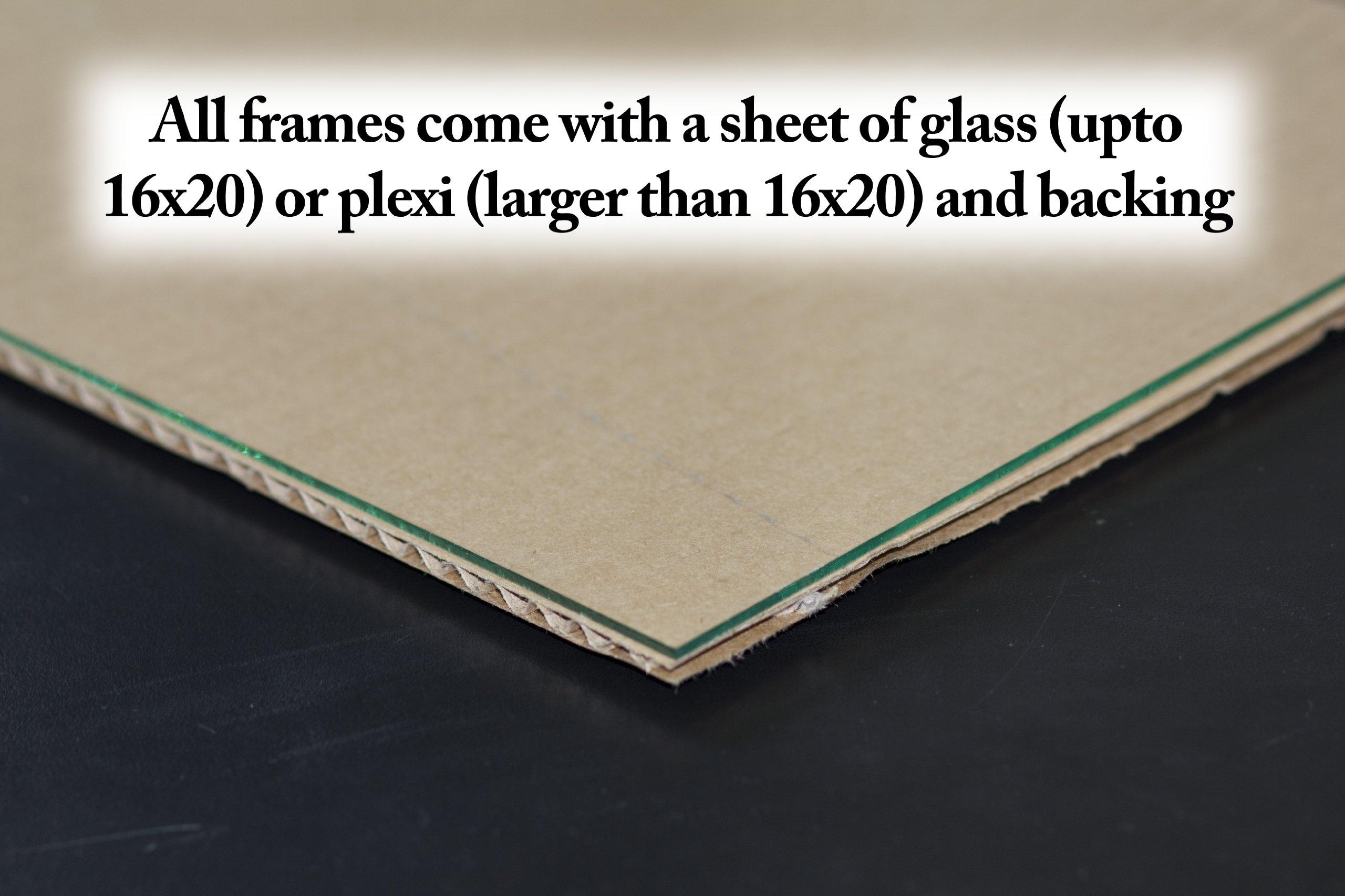 ArtToFrames ArtToFrames 19x25 Inch White Picture Frame, This 1.25 Inch Custom Wood Poster Frame is White - Comes with Foam Backing 3/16 inch and Regular Acrylic (FBPL0151-59504-475-19x25)