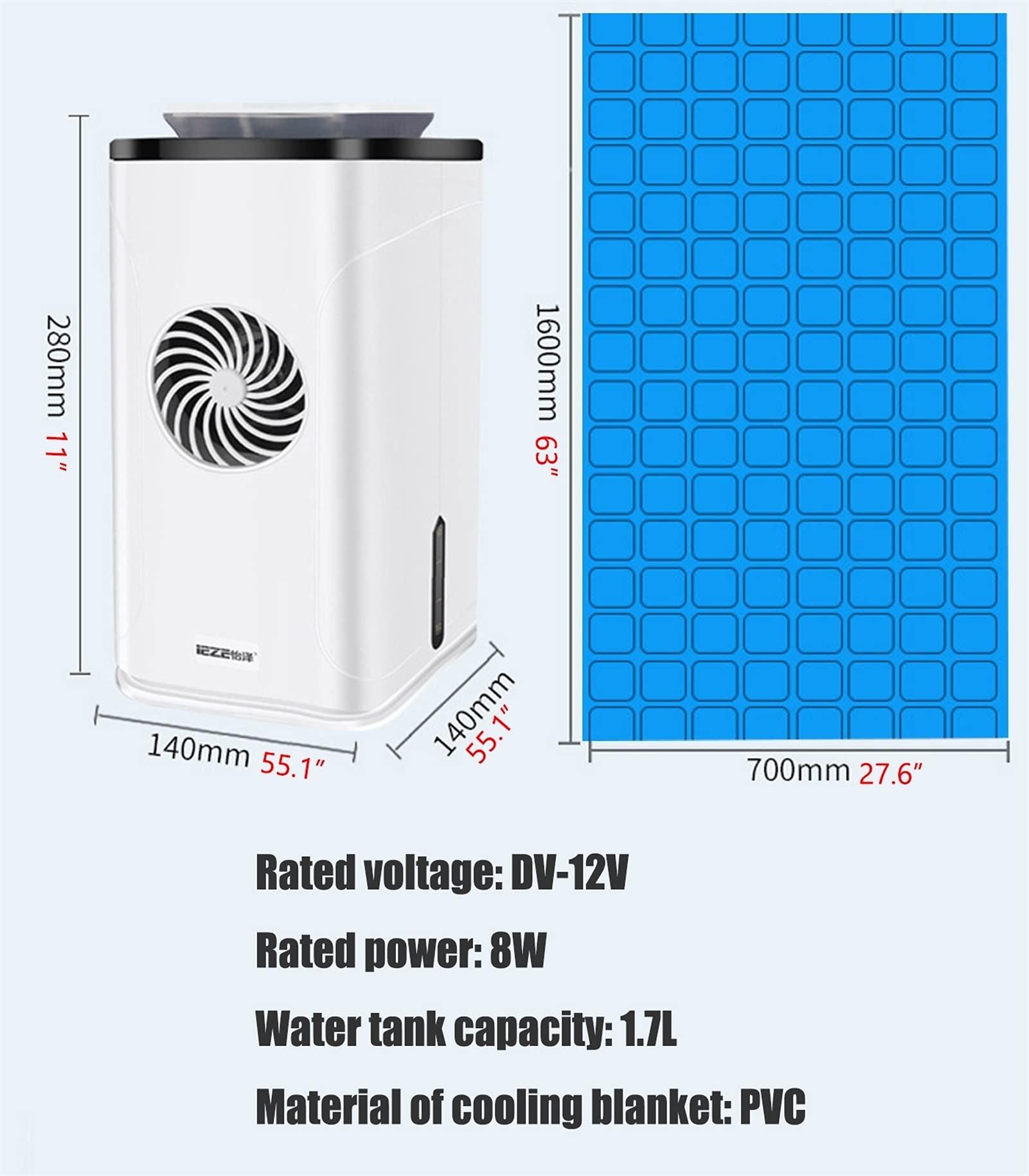 AGYH Mattress Cooler Bed Cooling Mattress Pad, Air-Conditioning Water Cooling Mattress, Cool and Comfortable Mattress Cooling System, 0.7x1.4m (Color : Blue)