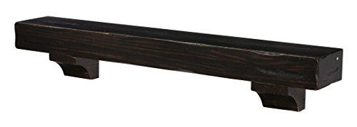 Pearl Mantels Pearl Mantels 412-48-20 The Shenandoah 48-Inch Shelf/Mantel Shelf Espresso Rustic Distressed Finish