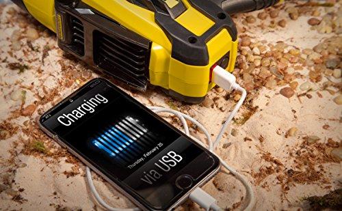 Stanley STANLEY FATMAX SL10LEDS Rechargeable 2200 Lumen Lithium Ion Ultra Bright LED Spotlight Flashlight with USB Power Charger