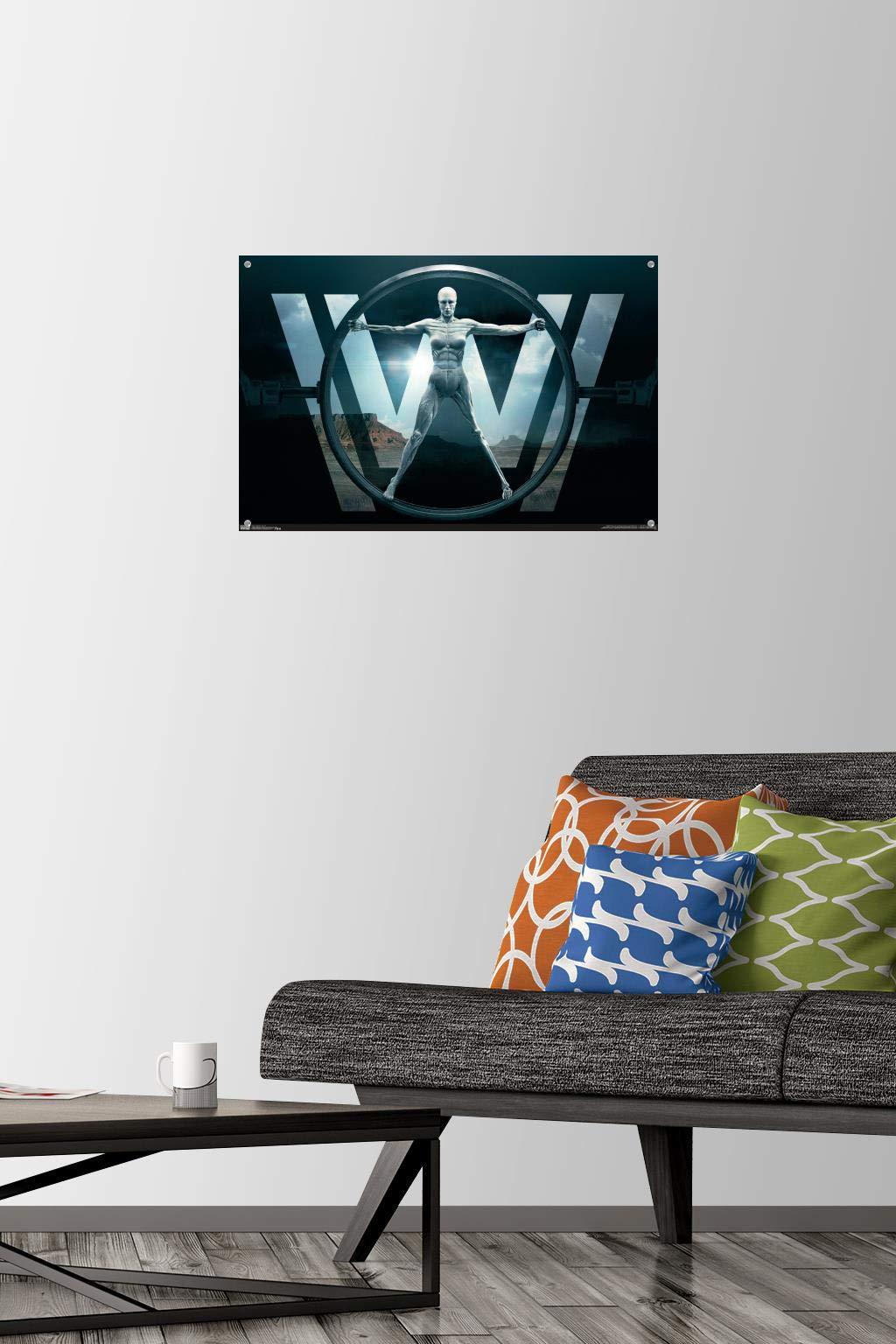 Trends International Trends International Westworld - Key Art Wall Poster with Push Pins