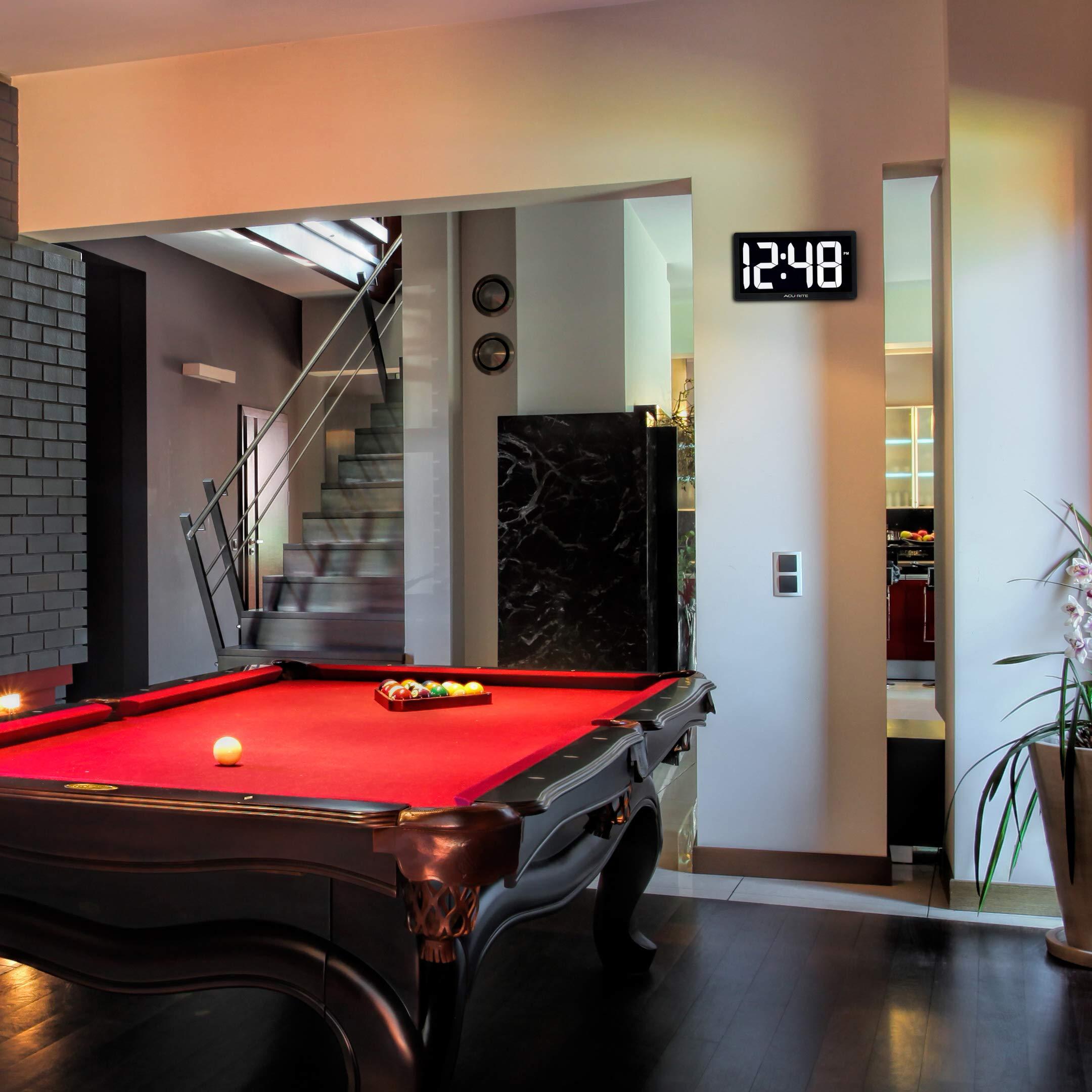 AcuRite AcuRite 75114M 10-inch LED Digital Clock with Auto Dimming Brightness White