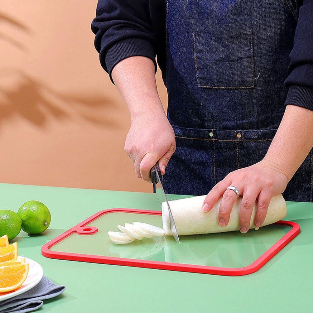 Luxshiny Luxshiny Tempered Glass Cutting Board Glass Chopping Board for Kitchen Counter Vegetable Cutting Board Cutting Mat Clear Countertop Tray L