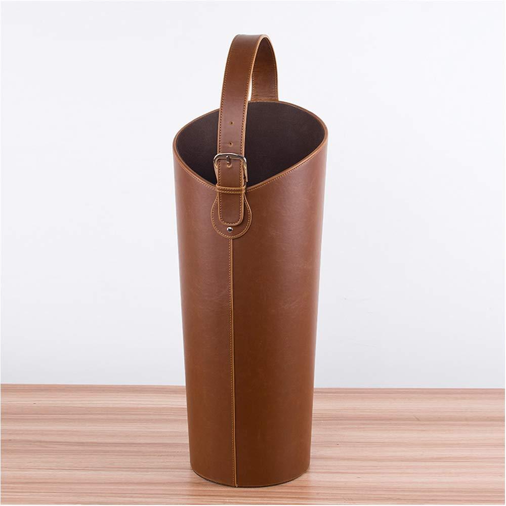 Umbrella stand Umbrella stand Modern, Indoor Umbrella Holder for Entrance Floor Standing Leather Round Umbrella Bucket for Home and Office Lightweight Umbrella Holder Rack