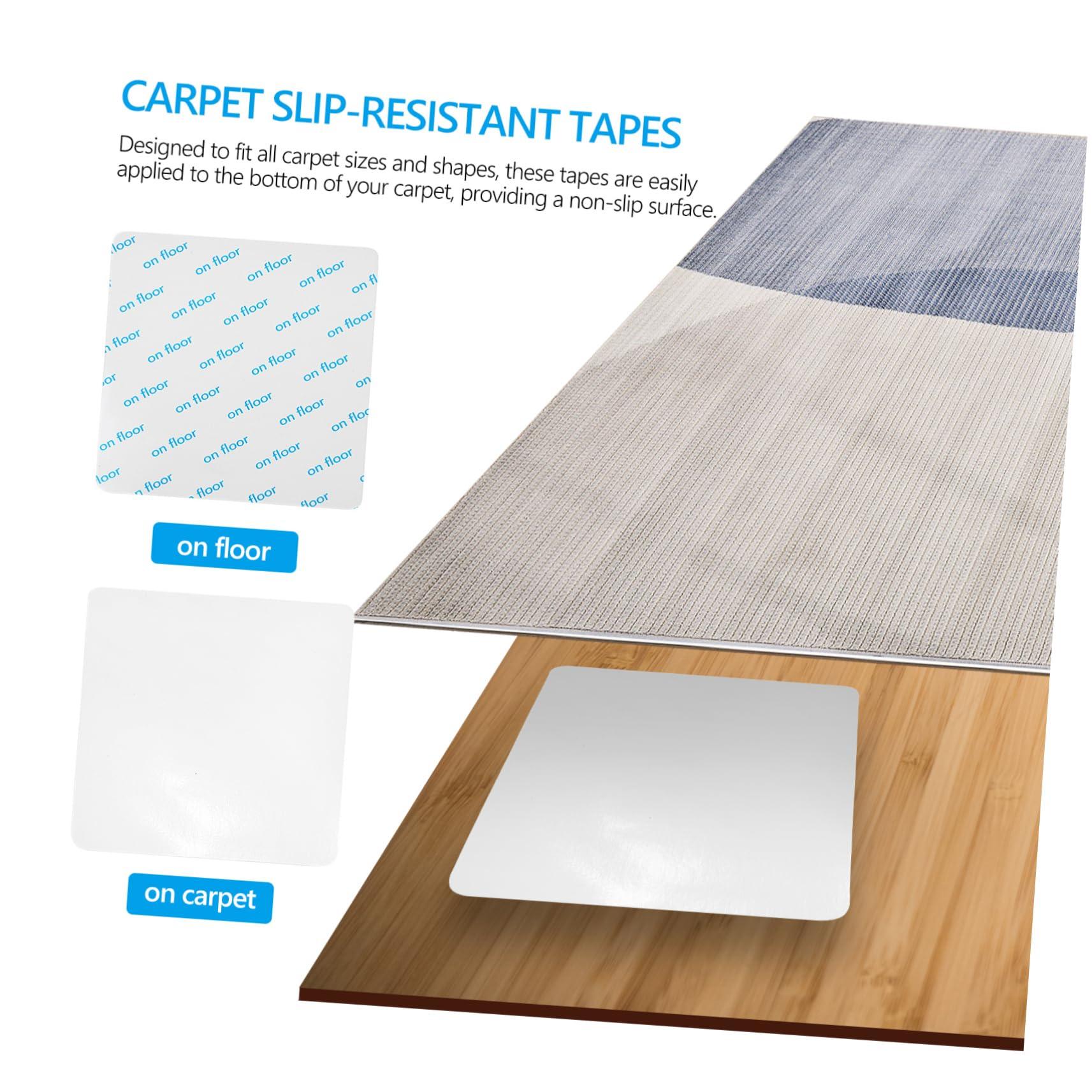 PRETYZOOM PRETYZOOM 16pcs Carpet Grippers Non Slip Rug Stickers Carpet Fixing Stickers for Area Rugs Prevent Curling and Shifting on Hardwood Floors