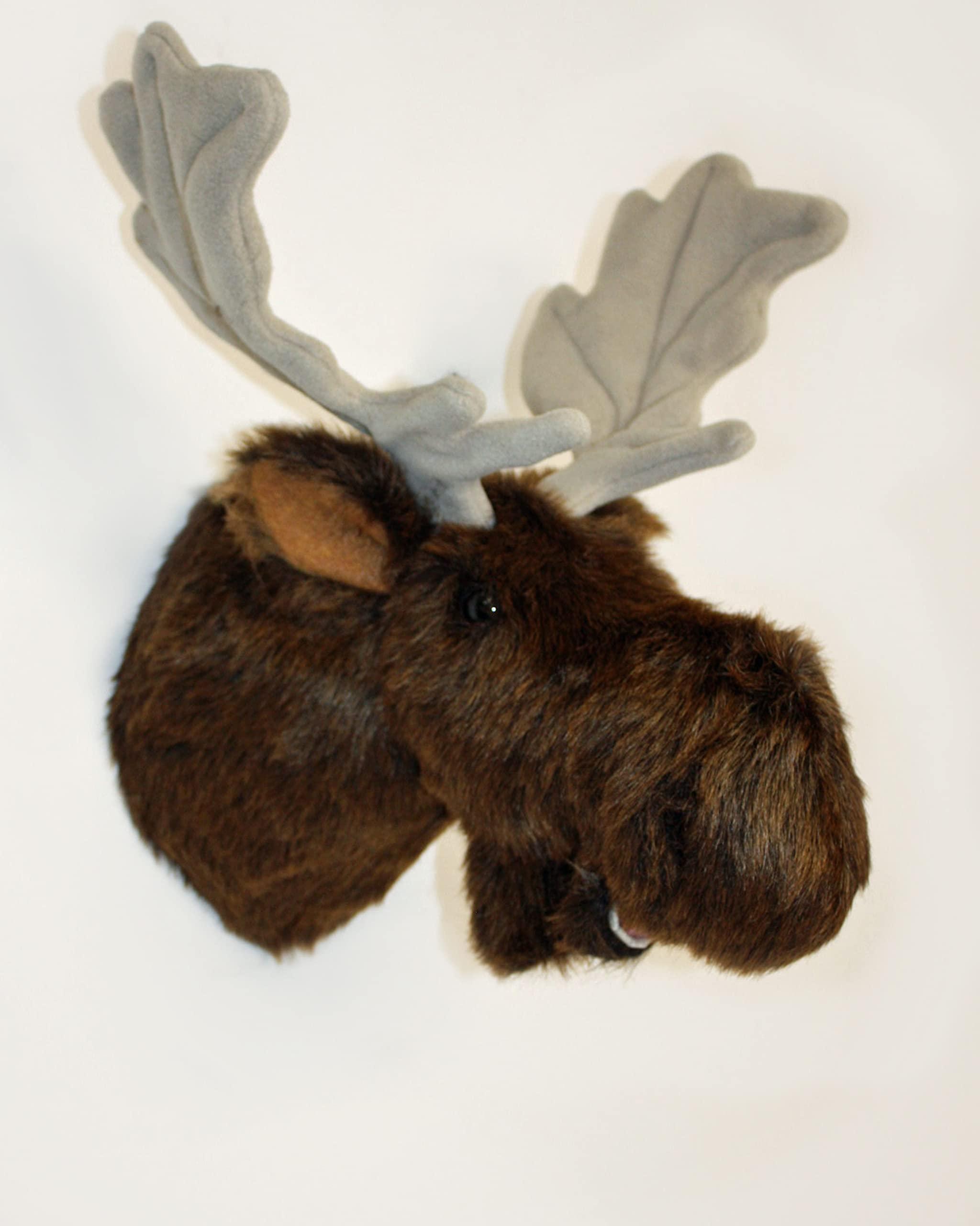Fairgame Wildlife Plush Moose Head \"George\" Medium Shoulder Mount