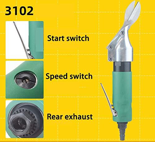 NEWTRY NEWTRY Pneumatic Air Scissors Heavy Duty Air Shears Power Metal Stainless Steel Shear Cutter Scissor Cutting Tool for Metal Sheet Diamond Mesh Iron (W-3101 Red)