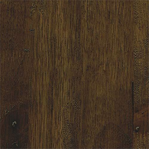 Home Square Home Square Wood End Table in Rustic Oak and Black - Set of 2