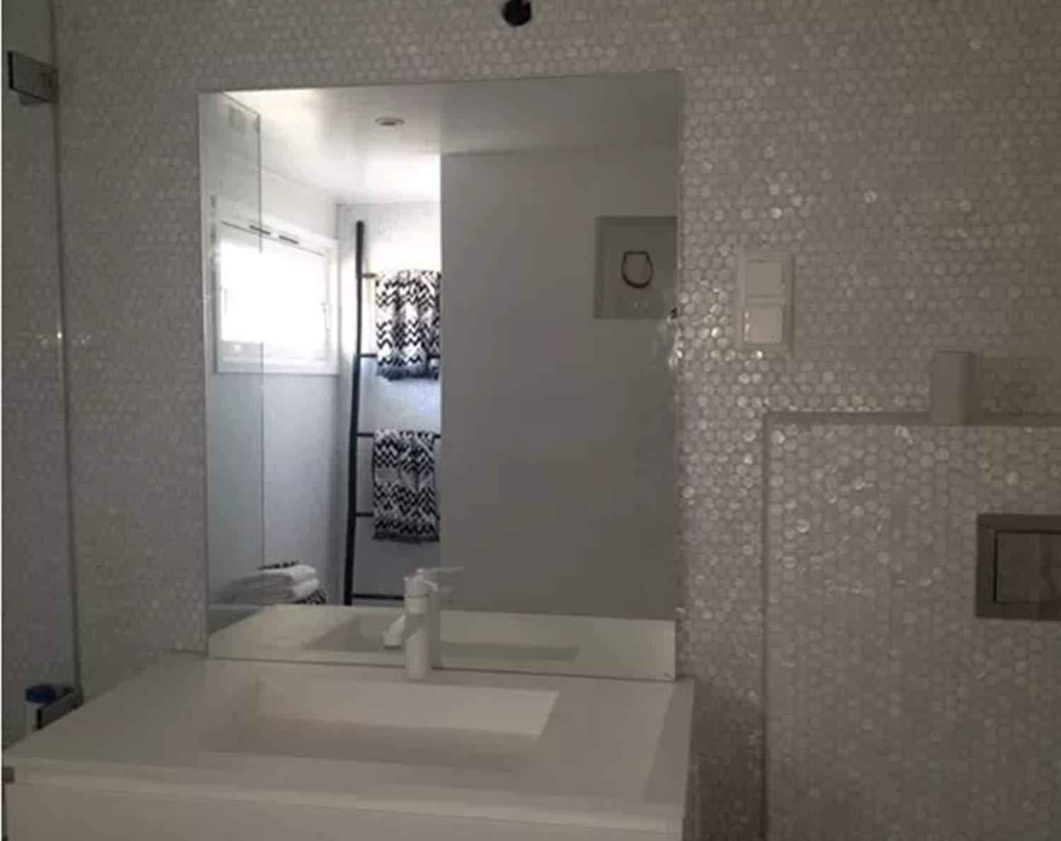 AFSJ AFSJ Genuine White Round Penny Mother of Pearl Mosaic Tile for Bathroom/Spa/Kitchen/Shower Backsplash (6 Sheets)