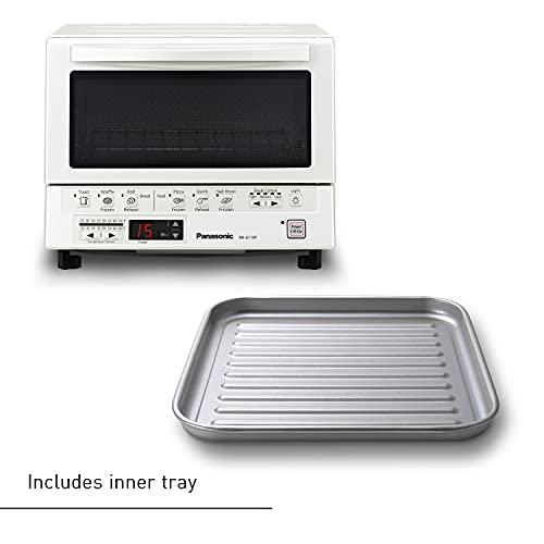 Panasonic Panasonic Toaster Oven FlashXpress with Double Infrared Heating and Removable 9-Inch Inner Baking Tray, 1300W, 4-Slice, White