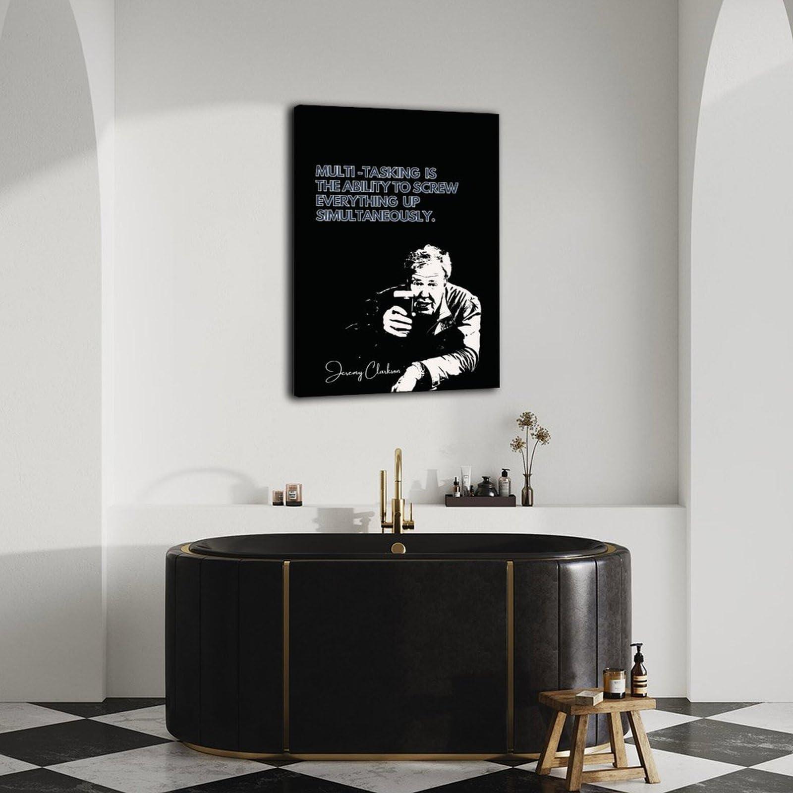SLKDNFD SLKDNFD Jeremy Clarkson Famous Quote Poster (6) Canvas Painting Wall Art Poster for Bedroom Living Room Decor 12x18inch(30x45cm)
