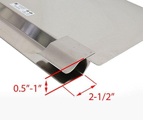 ACE Equipment Stainless Steel Splash Guard 20\"x18\" for Fitting Most Deep Fryer SP-2018