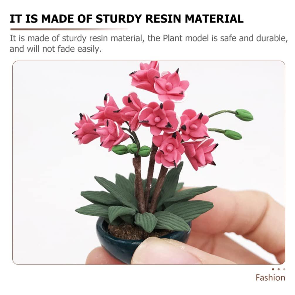 ibasenice Artificial Flower Desk Decoration Mini Landscape Plant Model Mini Toy Table Plant Model Fake Plant Model Plant Mini Plant Model Toy Table Accessory Mini Landscape Decor