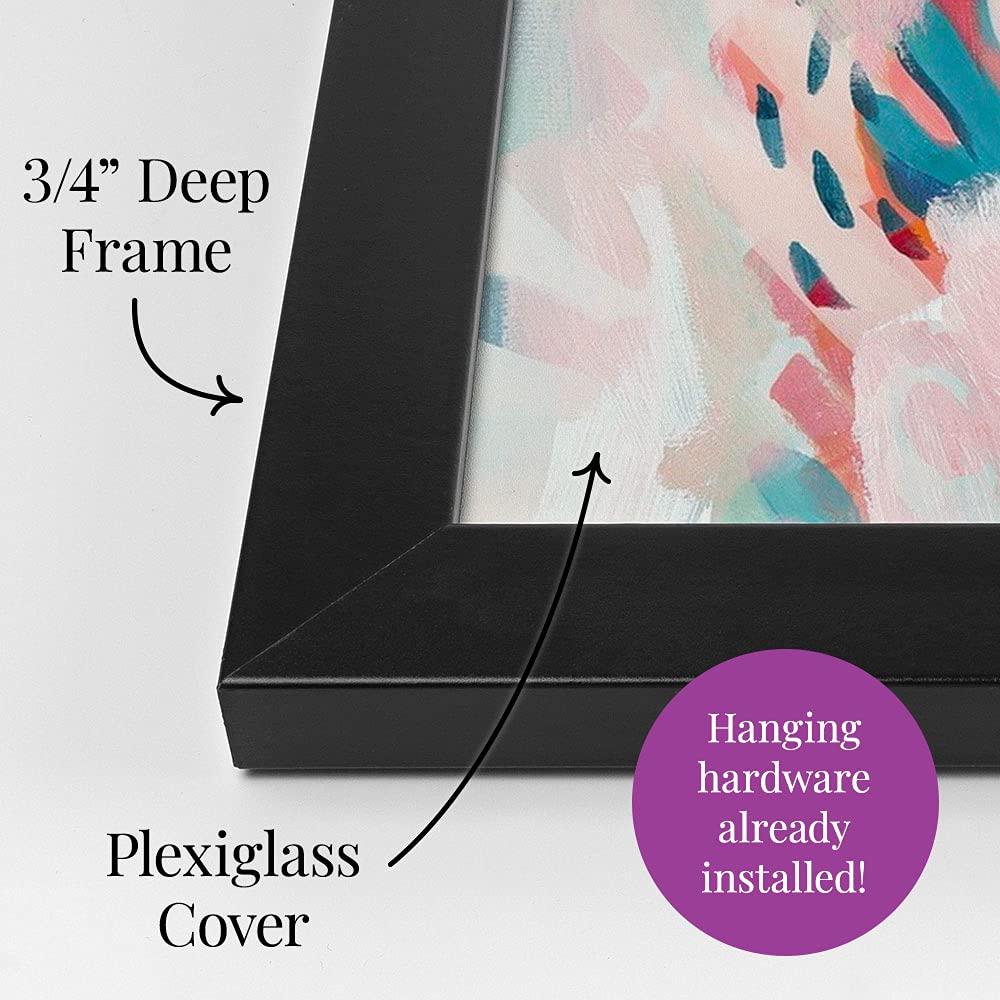 CANVAS ON DEMAND Majestic Moose Black Framed Art Print, Wildlife Artwork