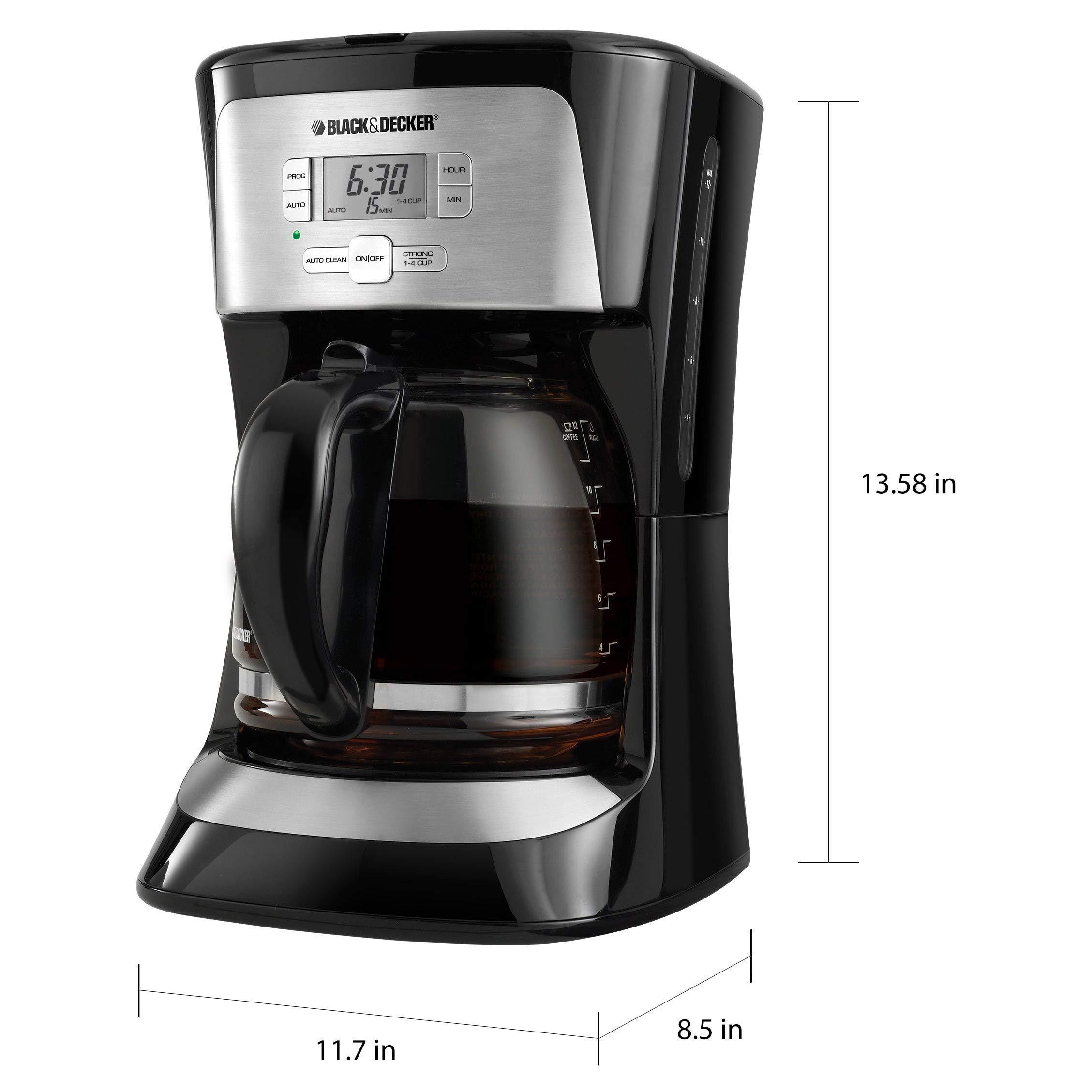 BLACK+DECKER BLACK+DECKER CM2020B 12-Cup* Programmable Coffeemaker, Black