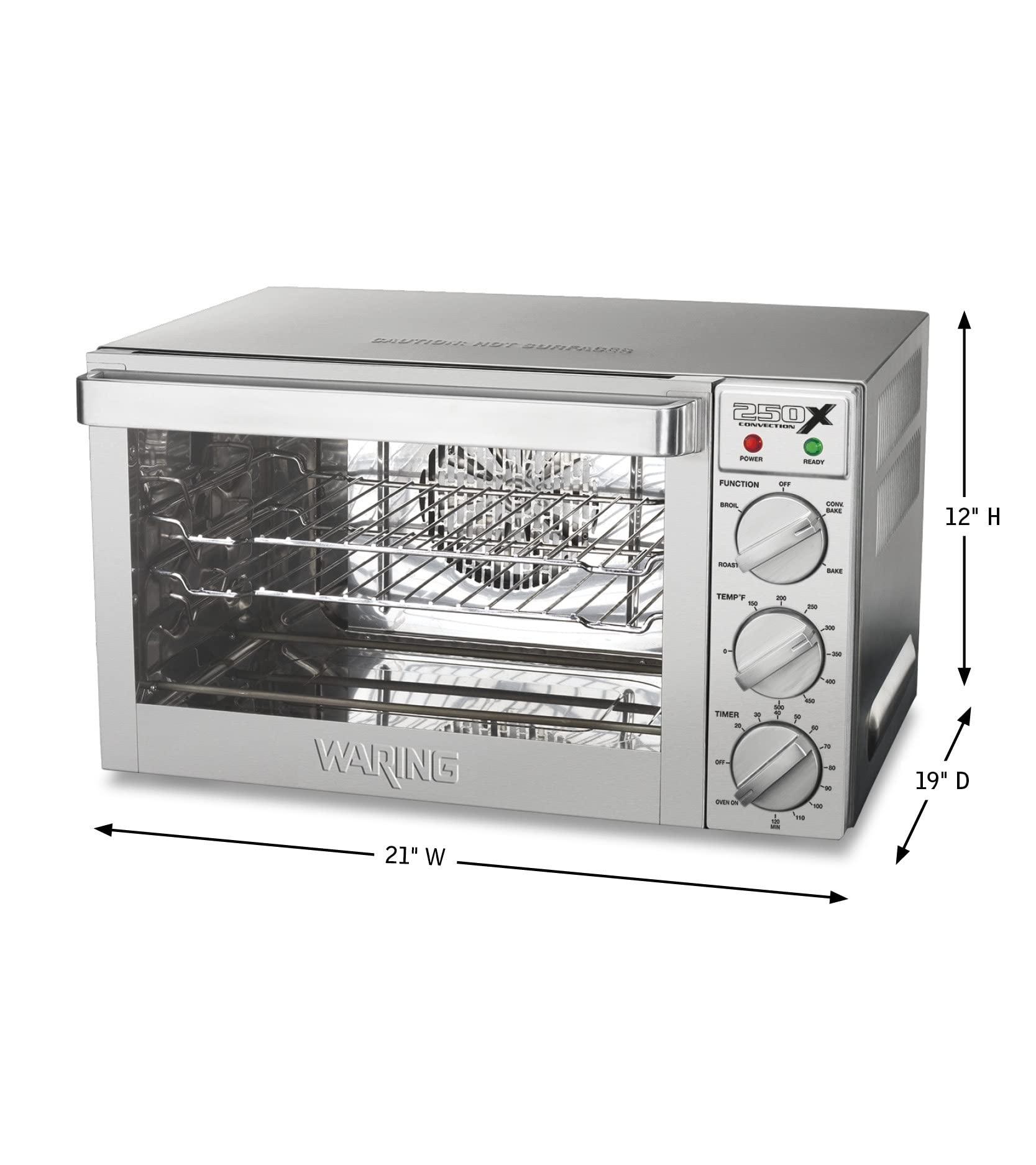 Waring Waring Commercial WCO250X Quarter Size Pan Convection Oven, 120V, 5-15 Phase Plug
