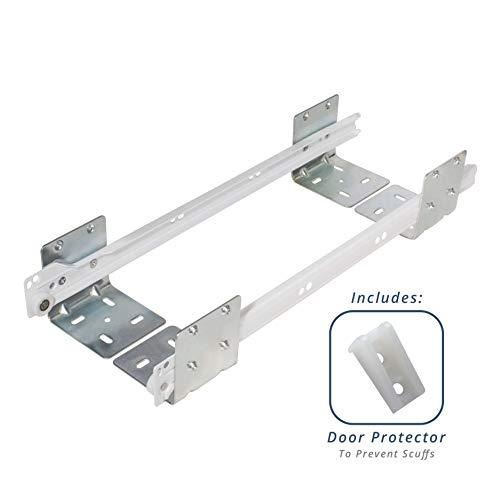 Shelves That Slide Sliding Pull-Out Shelf for Cabinets (Kitchen Cupboards, Pantry Drawers, Bathroom Storage, etc.) 2 3/8\" Tall - 21 3/4\" Deep - includes 3/4 Slides & Base Mounting - Clear Opening Width: (26\")