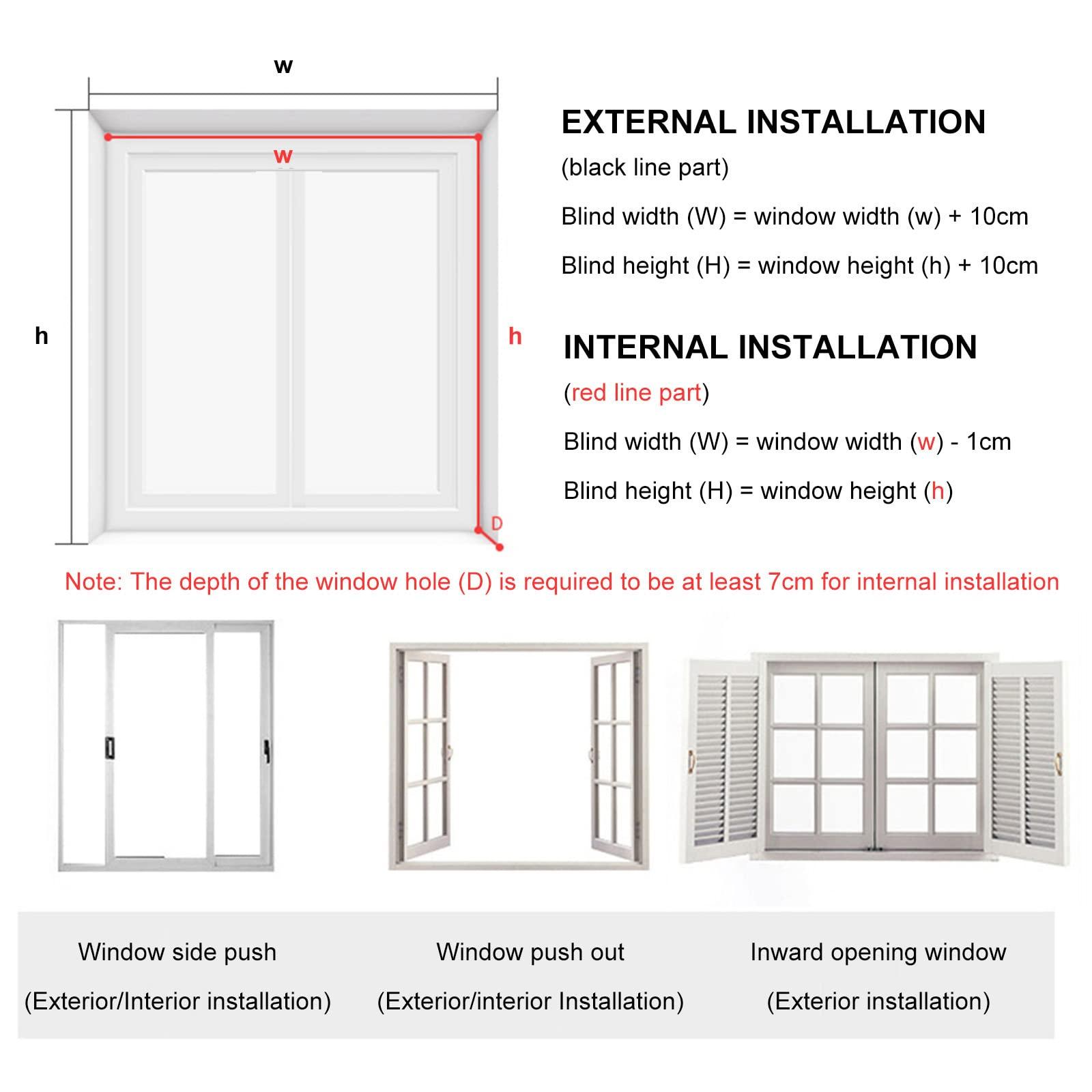 Suwooy Suwooy Real Wood Venetian Blinds,Black,Wooden Blinds for Windows,Blackout/Heat Insulation/Privacy Curtains,50mm Slats,Horizontal Blinds 50cm 60cm 80cm 90cm 100cm 110cm 120cm,WH-50x150cm/20x59in