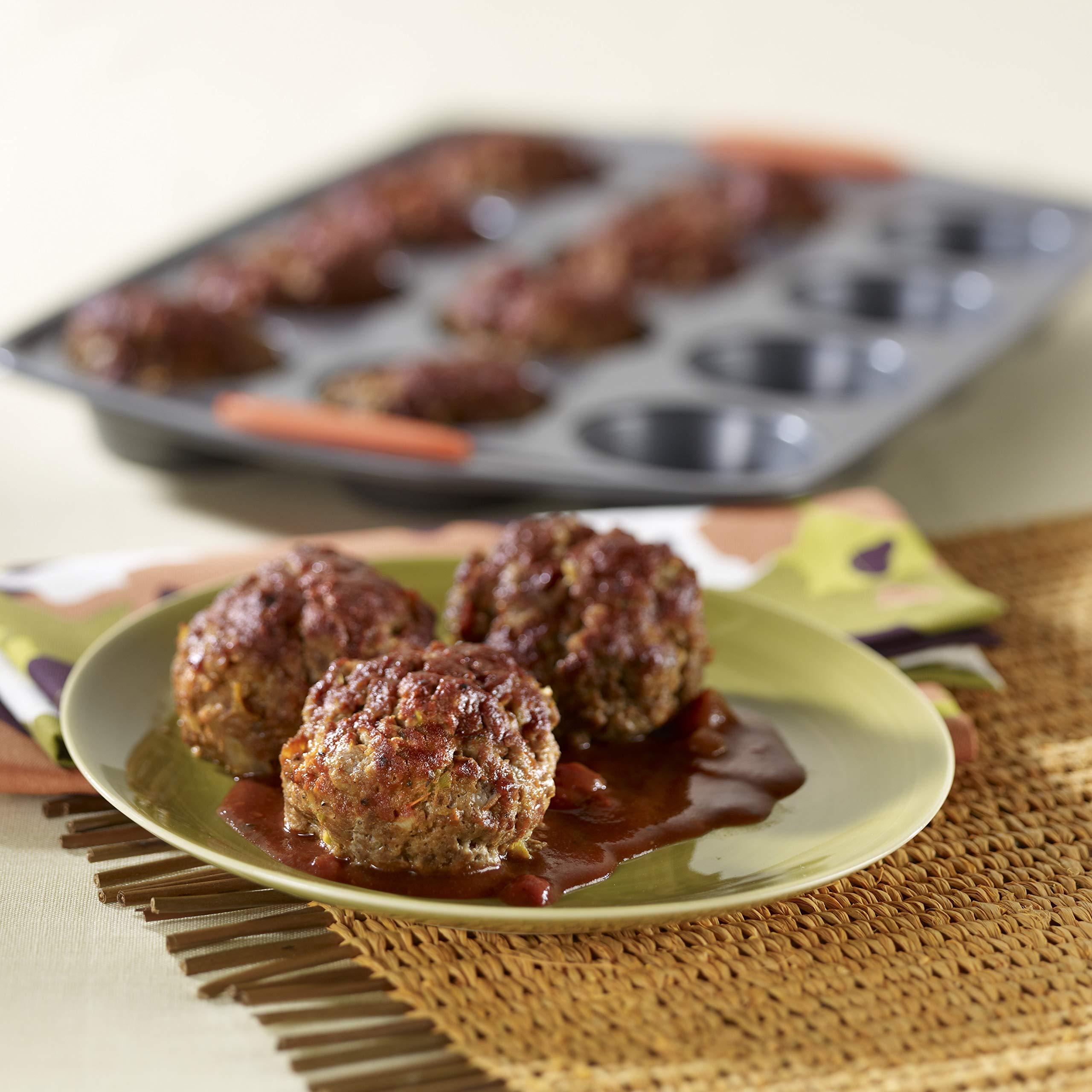 Rachael Ray Rachael Ray Yum -o Nonstick Bakeware 12-Cup Muffin Tin With Grips / Nonstick 12-Cup Cupcake Tin With Grips - 12 Cup, Gray
