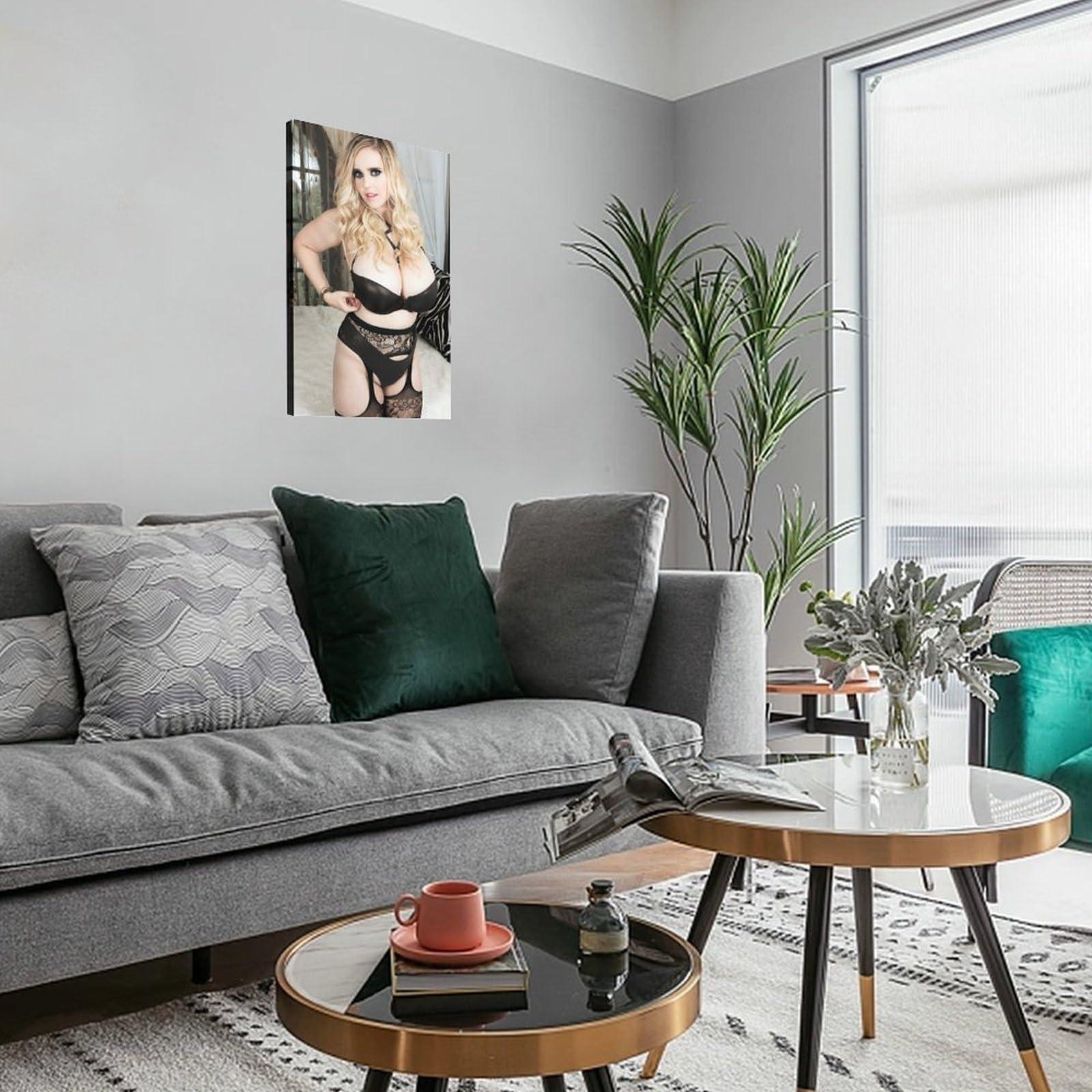 Generic Codi Vore Big Boobs Sexy Model Bedroom Wall Art Poster 2Wall Poster Art Canvas Printing Living Room Office Bedroom Aesthetic Poster 12x18inch(30x45cm) Frame-style