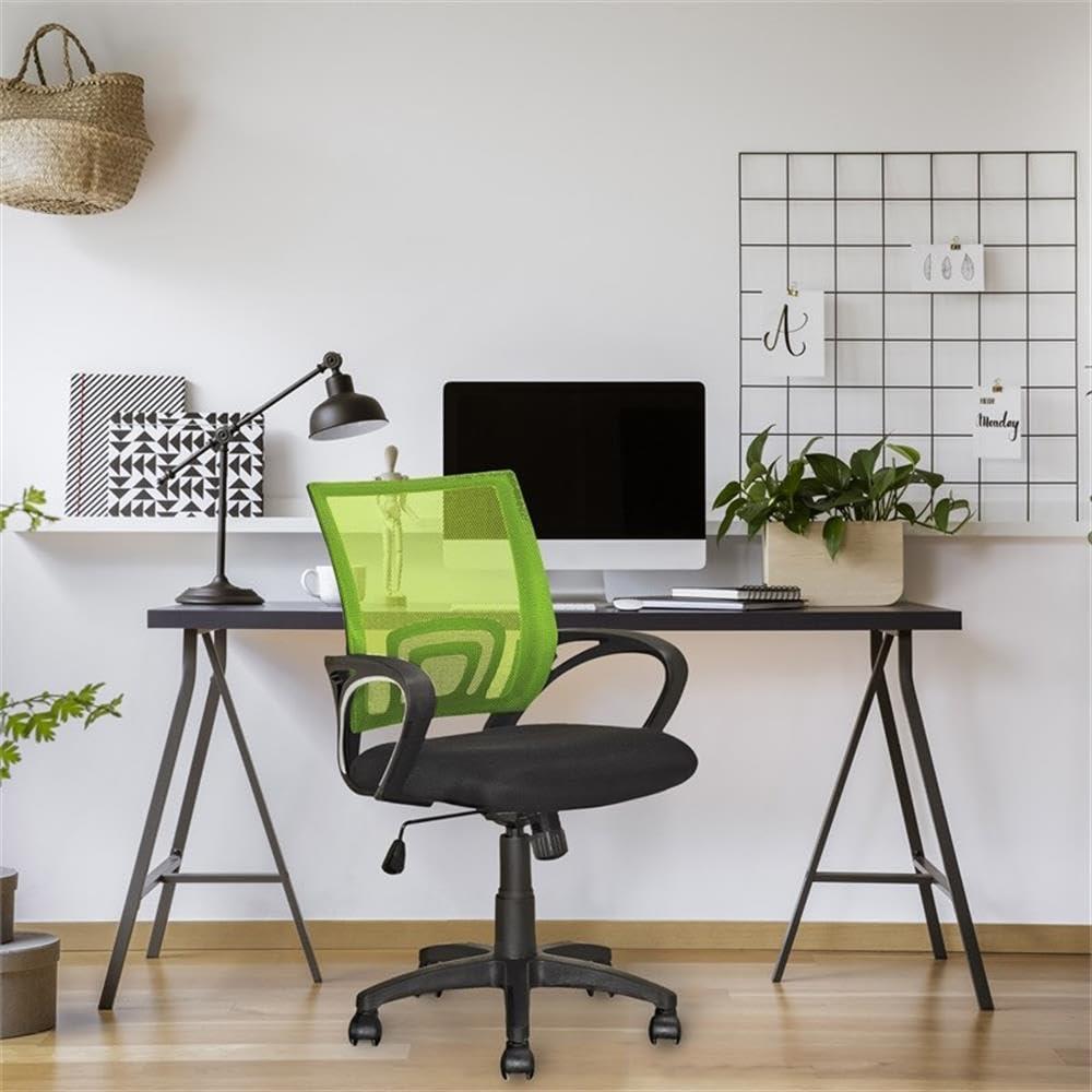UrbanPro UrbanPro Contemporary Mesh Fabric Back Swivel Office Chair in Lime Green