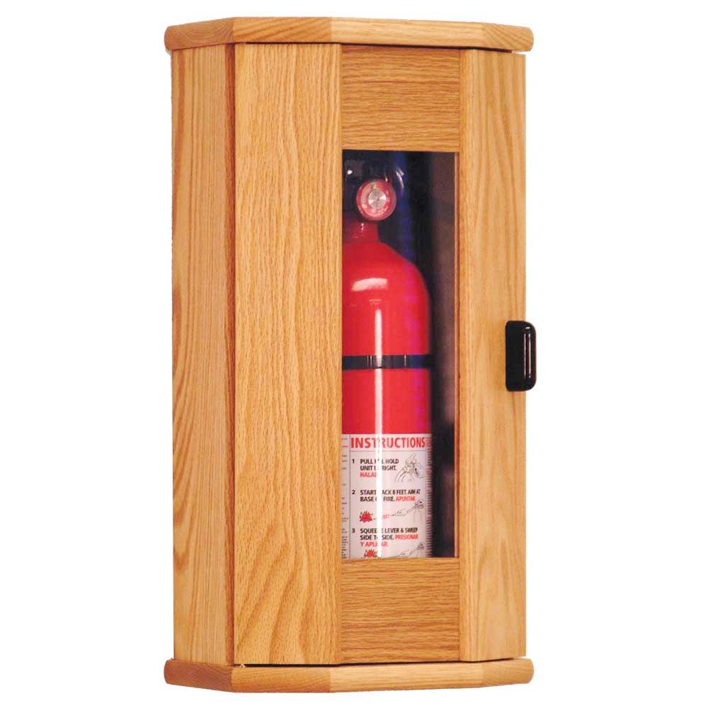 Wooden Mallet Wooden Mallet Fire Extinguisher Cabinet, 5-Pound, Light Oak/Acrylic