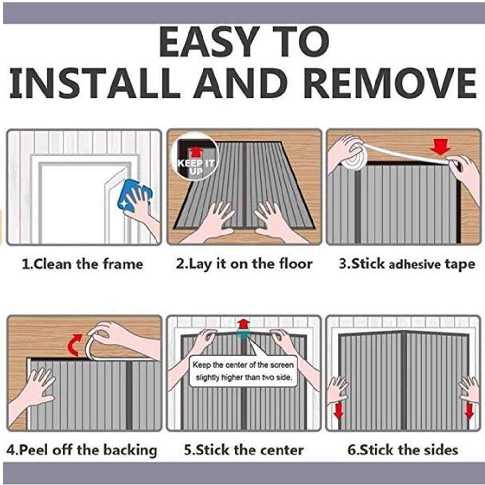 LSXIAO-Door Curtain Thermal Insulated Door Curtain Hot Curtain Thick Winter Curtains Waterproof Windproof Sound Insulation Effect Kitchen and Bathroom Partition Curtains, 44 Sizes Lsxiao