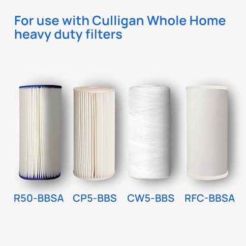 Culligan Culligan WH-HD200-C Whole House Water Filter System 1 Inlet/Outlet Improve Tap Water Taste, Remove Sediment, Protect Appliances