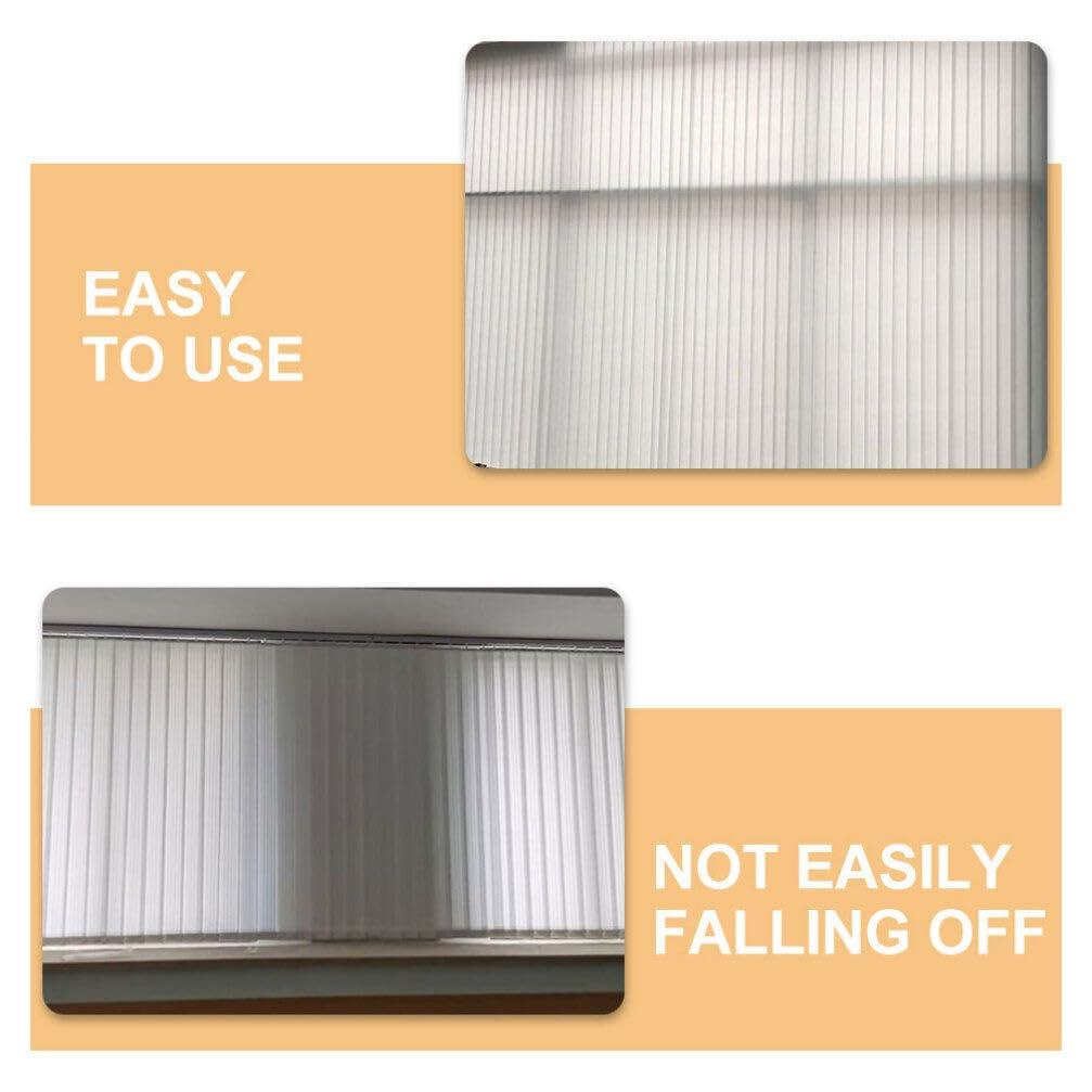 HOLIDYOYO HOLIDYOYO 10pcs Vertical Blinds Replacement Slats Window Blinds Slats for Sliding Door Window Parts Repair Kit White