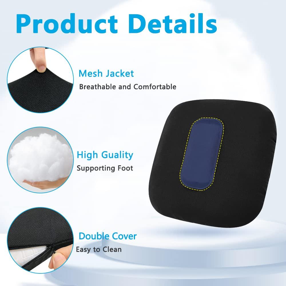 POWYS Donut Pillow Postpartum Cushion with Perineal Ice Packs Episiotomy Butt Pad for Sitting Tailbone Pain Relief Hemorrhoid Coccydynia Pregnancy Women After Birth Recovery Medical Care (3 in 1)