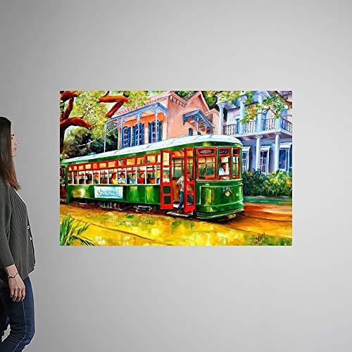 GREATBIGCANVAS GREATBIGCANVAS Streetcar in The Garden District Unframed Poster Print