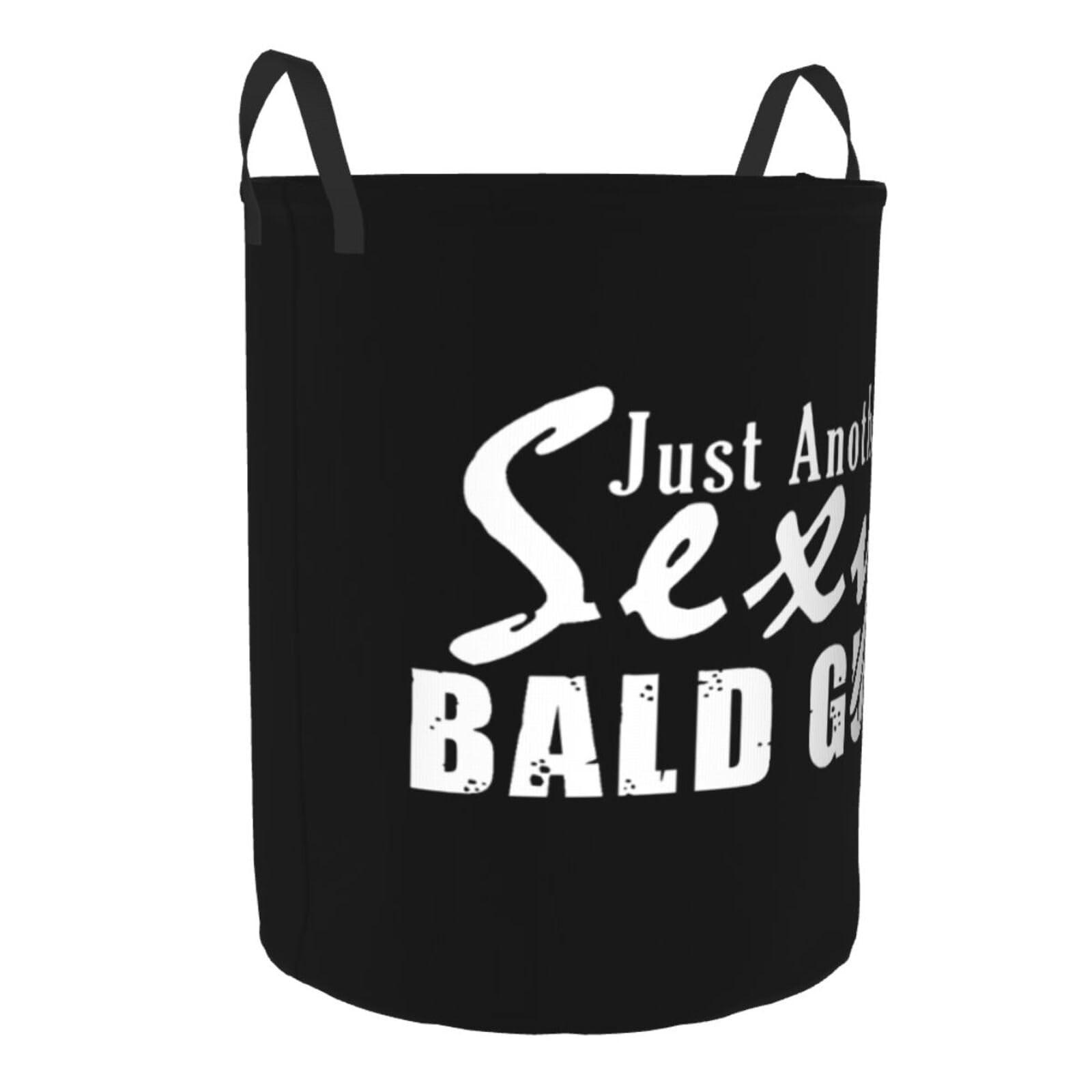 vroos vroos Just Another Sexy Bald Guy Laundry Basket Dirty Clothes Storage Basket Foldable with Handles Laundry Basket, for Bedroom, Bathroom Small