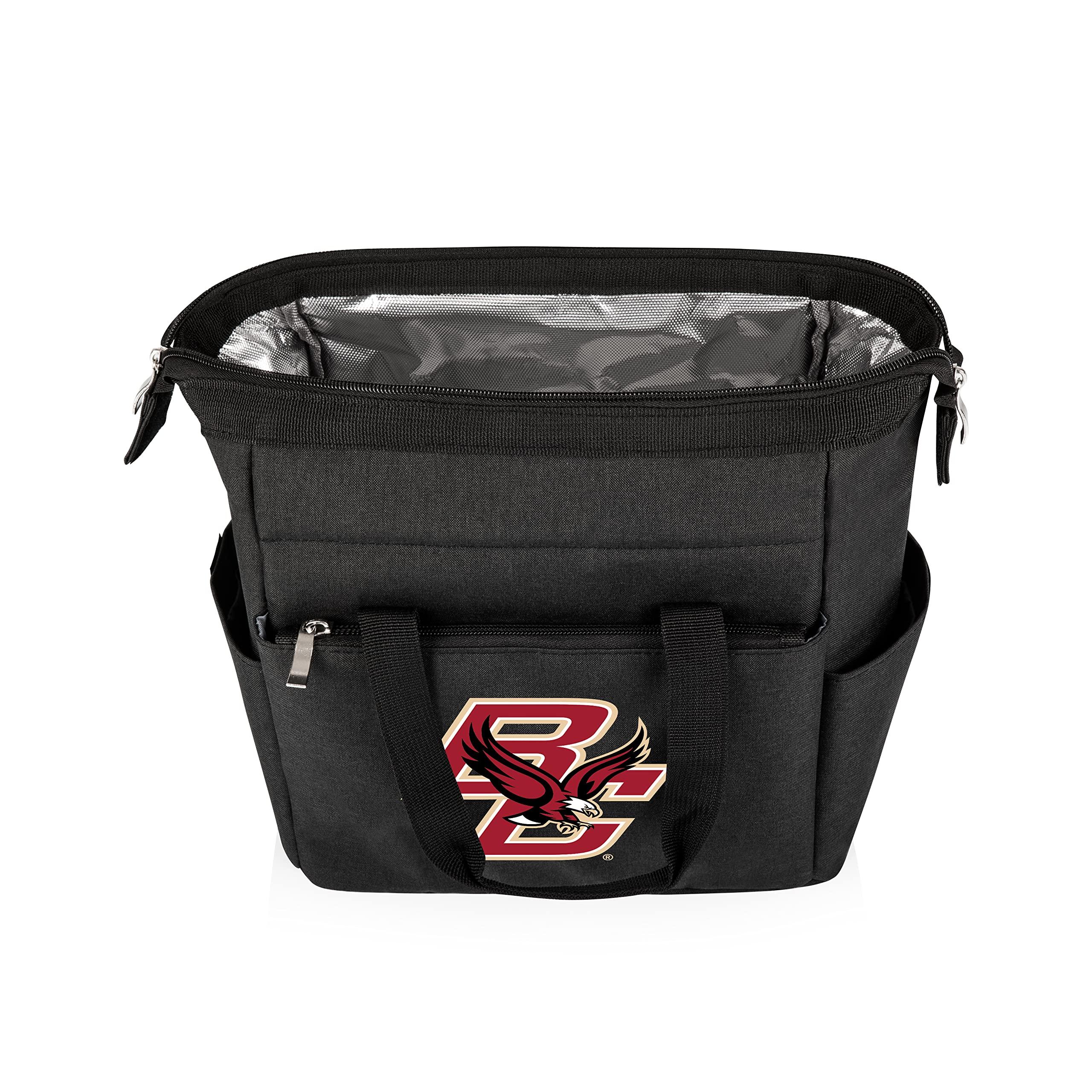PICNIC TIME PICNIC TIME NCAA Boston College Eagles On The Go Lunch Bag, Soft Cooler Lunch Box, Insulated Lunch Bag, (Black)
