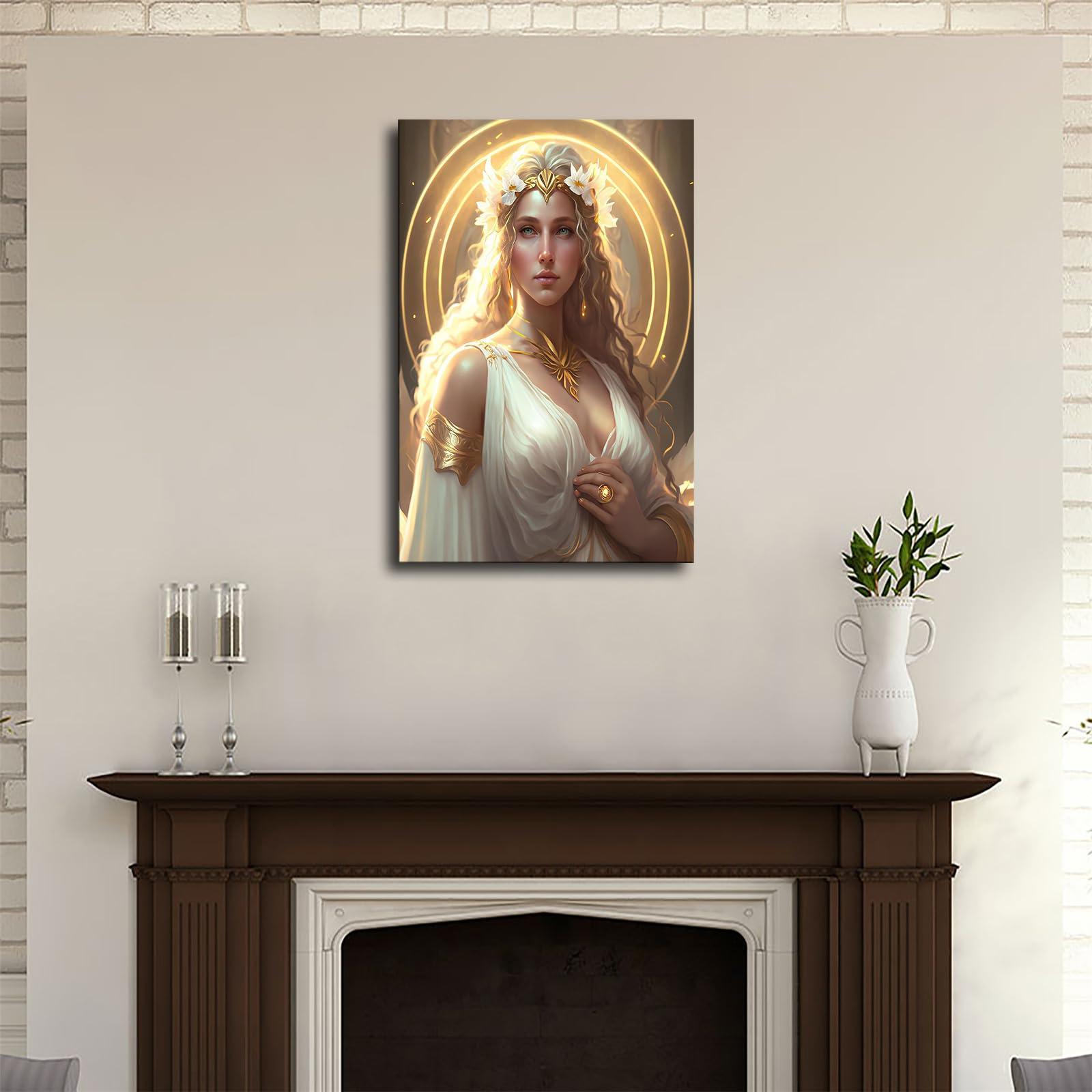 Hekdi Hekdi Greek Goddess Aphrodite\'s Blessing Poster Canvas Painting Print Modern Aesthetics Living Room Bedroom Home Office Wall Art Decoration (Unframed,2030inch)