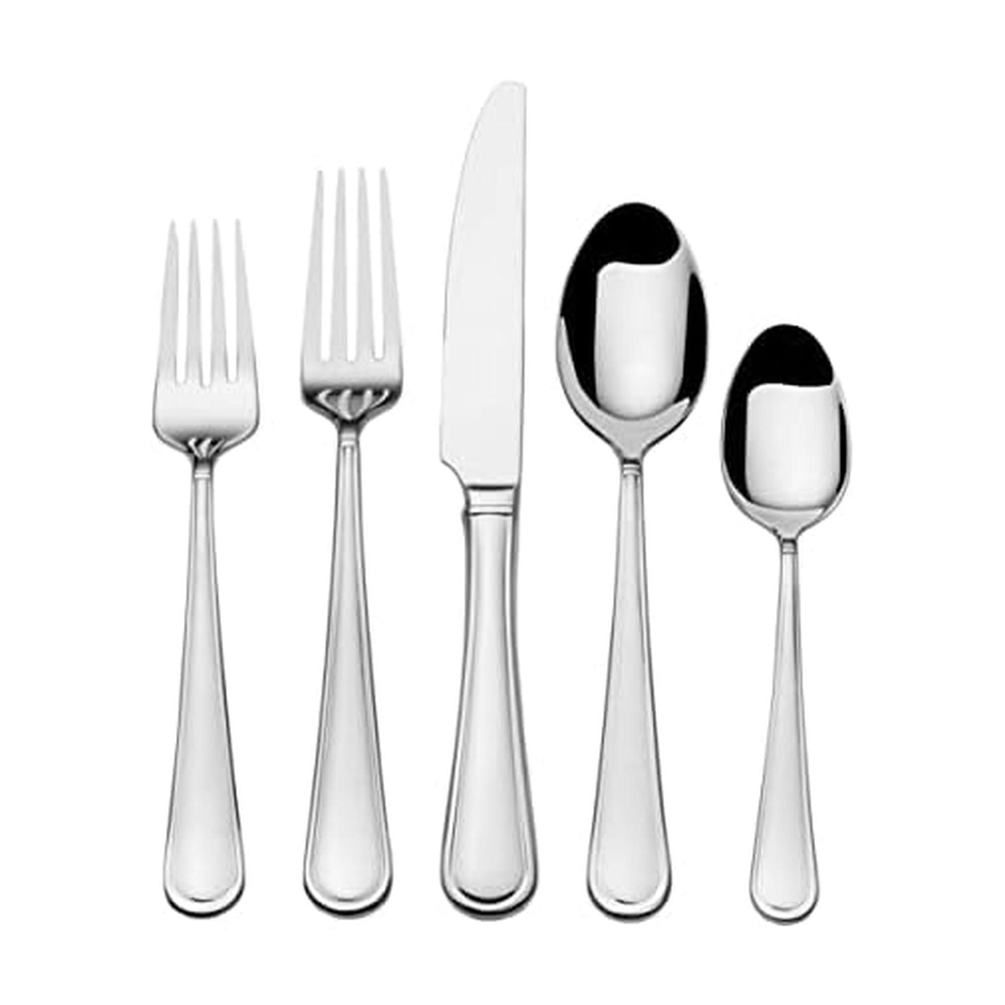Mikasa Mikasa, Virtuoso Flatware Service for 12, 65 Piece Set, 18/10 Stainless Steel, Silverware Set with Serving Utensils