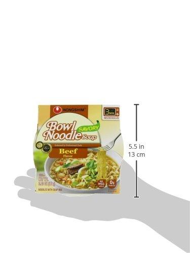 Nongshim NongShim Bowl Noodle Soup, Beef, 3.03 Ounce (Pack of 12)