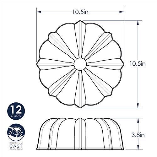 Nordic Ware Nordic Ware Pro Cast Original Bundt Pan, 12 Cup, Grey