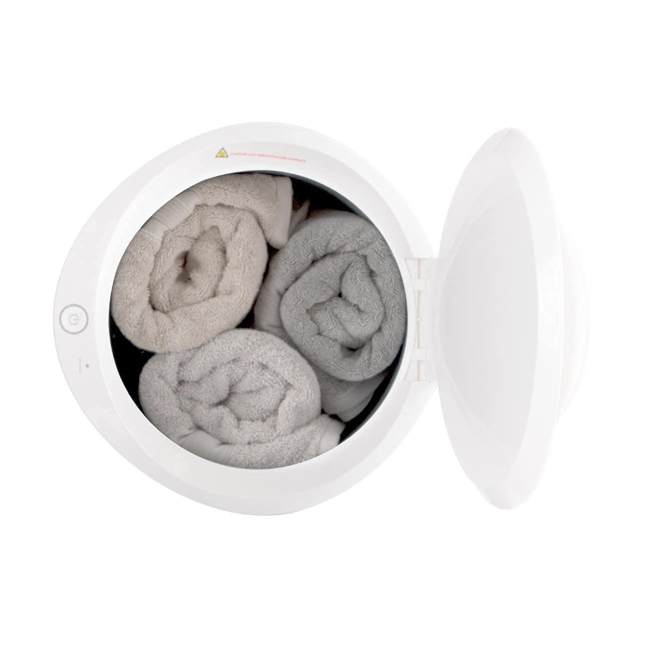 Vintage Tub & Bath Large Towel Warmer for Bathroom - Heated Towel Warmers Bucket, Wood Handle, Auto Shut Off, Fits Up to Two 40\"X70\" Oversized Towels, Bathrobes, Blankets, PJ\'s and More