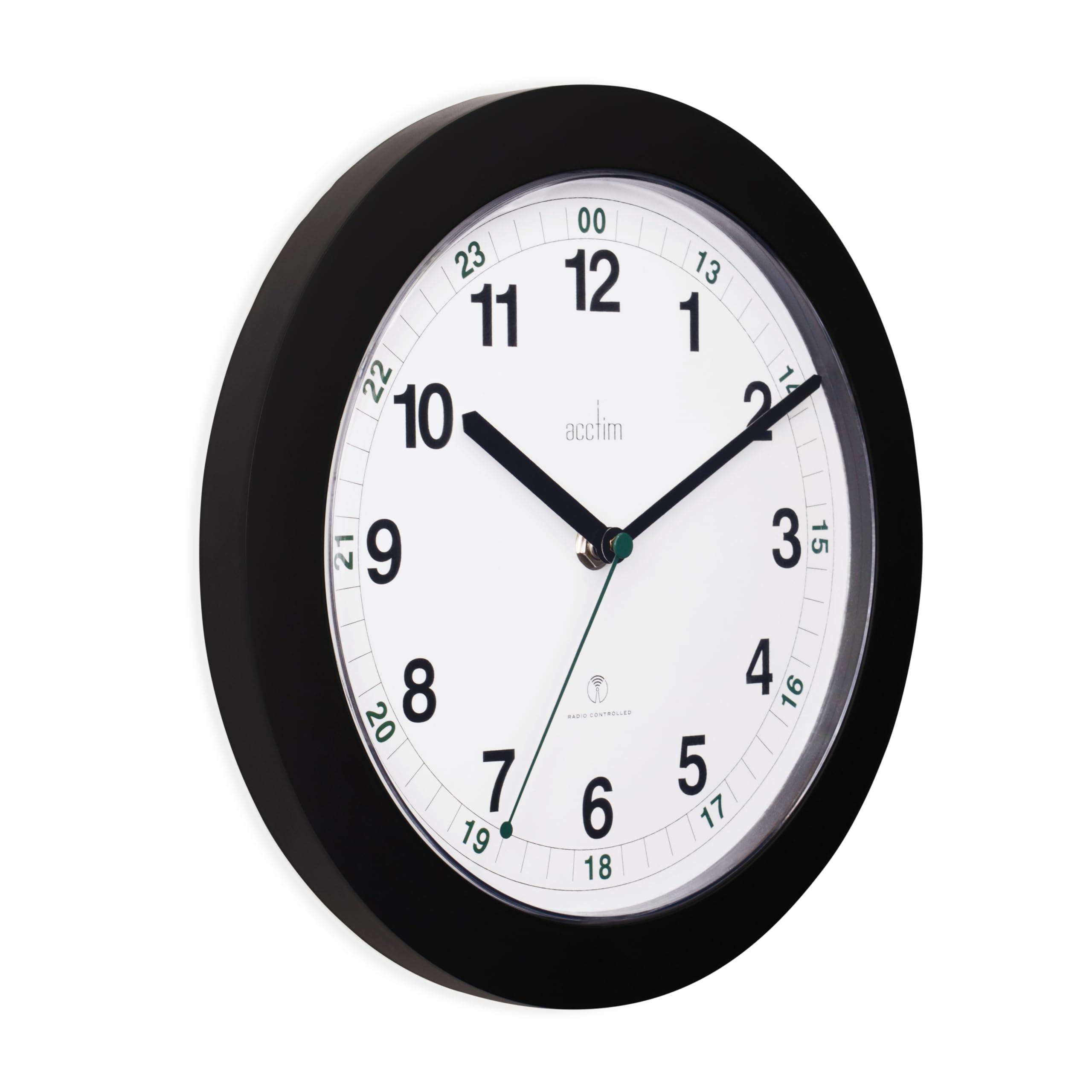Acctim Acctim Wall Clock, Black, 26.5 cm