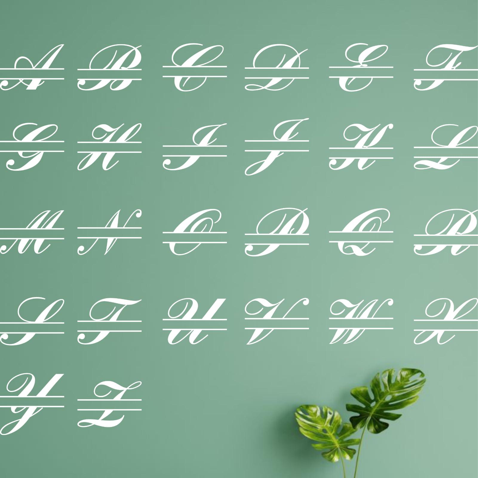 lunwall Metal Signs Customized, Personalized Name Sign, Custom Metal Signs Personalized, Metal Monogram Letters, Metal Monogram Signs for Outside, Housewarming Gift, Custom Metal Name Sign (Style 2, Z)