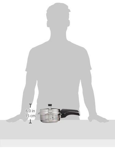 PRESTIGE Prestige Deluxe Alpha Stainless Steel Pressure Cooker, 2 Liters/2.11 Quarts