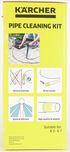 Karcher Krcher 26377670 15 m Pipe and Drain Cleaning Kit for K2 - K7 Series Domestic Pressure Washers, Black, Yellow