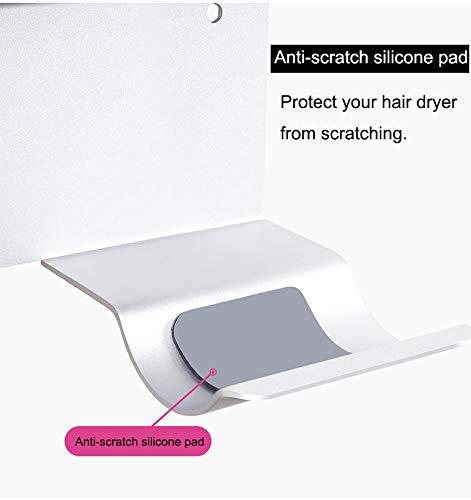 Buwico Buwico BUBM Wall Mount Holder for Dyson Airwrap Styler,Aluminum Alloy Wall Storage Organizer Stand Rack for Dyson Airwrap Pre-Styling Dryer (Only the Holder is sold, Not Included Hair Dryer)
